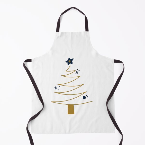 Item preview, Modern Aesthetic Gold and Navy Blue Christmas Tree designed and sold by Jennifer Church.