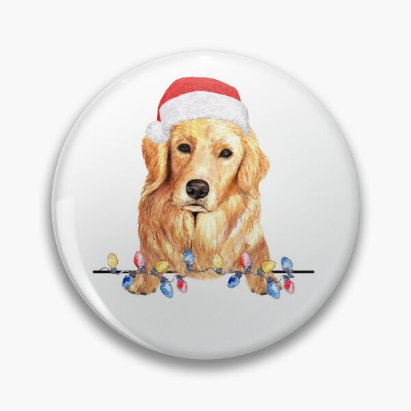 Item preview, Golden Retriever Christmas Lights Dog Owner Gift designed and sold by StickerArtwork.
