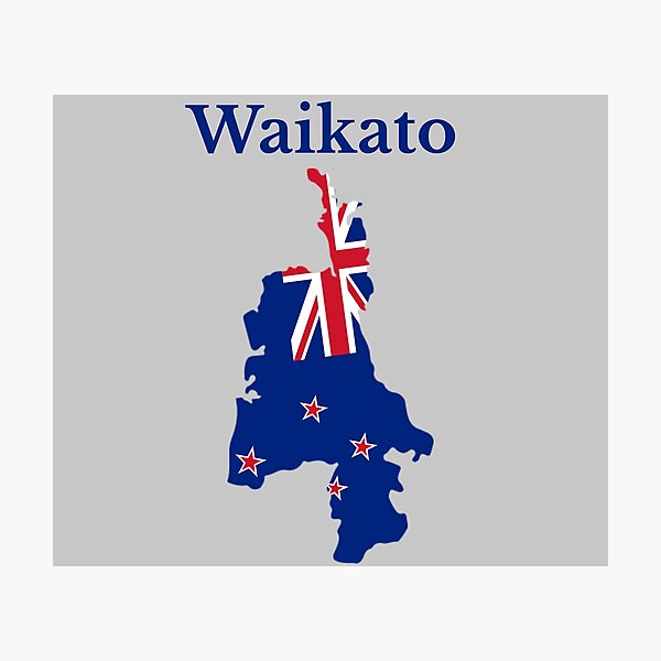 Item preview, Waikato Map , New Zealand Region. designed and sold by marosharaf.