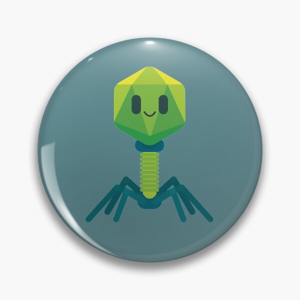 Item preview, Cute Smiling Bacteriophage  designed and sold by karolinadoesart.