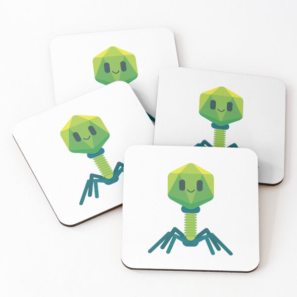 Item preview, Cute Smiling Bacteriophage  designed and sold by karolinadoesart.