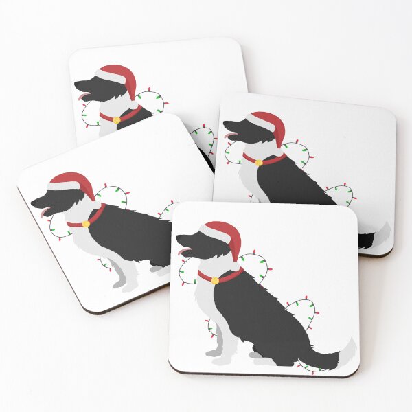 Item preview, Holiday Border Collie with Lights designed and sold by Ceren Iz.