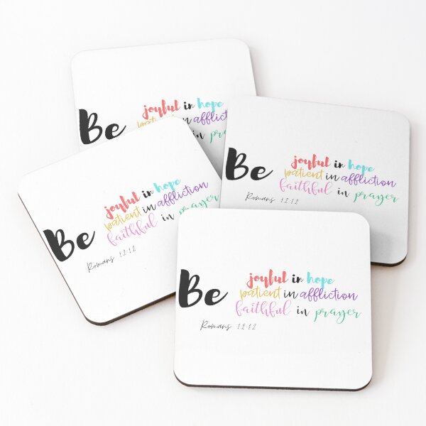 Item preview, Be Joyful in Hope, Patient in Affliction, Faithful in Prayer | Romans 12:12 | Christian | Bible Verse | designed and sold by Jeleedesigns.