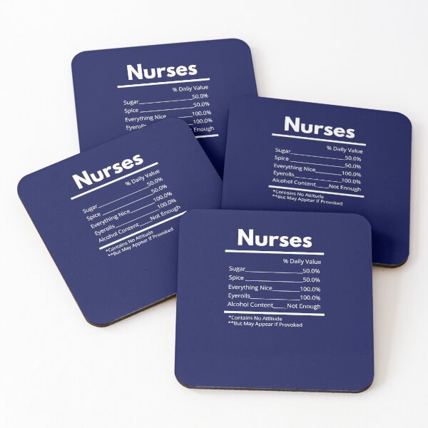 Item preview, nurses ingredients, nurse appreciation designed and sold by Hey-Nice-Shirt.