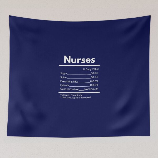 Item preview, nurses ingredients, nurse appreciation designed and sold by Hey-Nice-Shirt.