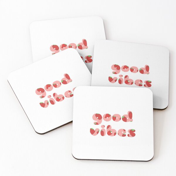Item preview, "Good Vibes" strawberry font designed and sold by maddiewilkins.