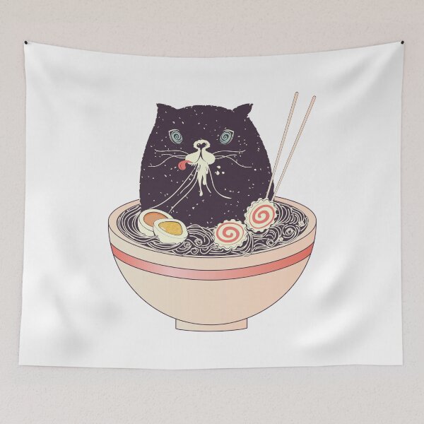 Item preview, ramen cat designed and sold by muthru bazaar.