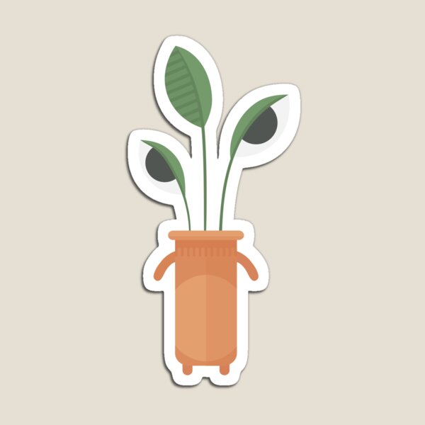 Simple Plant Guy (no background) Magnet