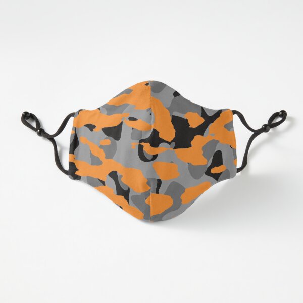 Orange Camo Fitted 3-Layer
