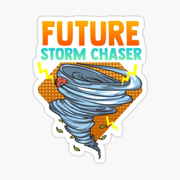 Vista previa del artículo con la obra «Future Storm Chaser Tornado Hurricane & Thunder», diseñado y vendido por perfectpresents.