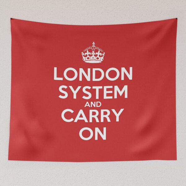 Item preview, London System and Carry On - Chess opening T-Shirt designed and sold by edygun.