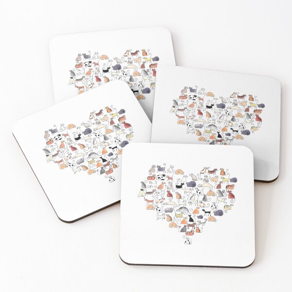 Item preview, Heart Shaped Cats designed and sold by MelendezFoster.