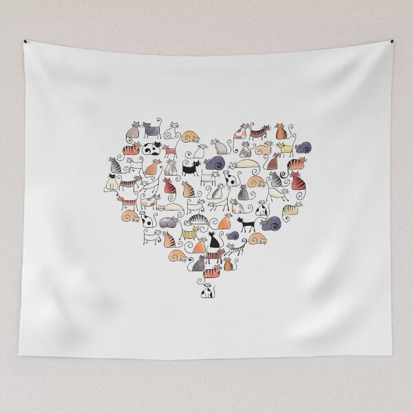 Item preview, Heart Shaped Cats designed and sold by MelendezFoster.