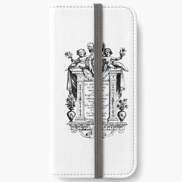 Cover Art from La liberazione di Ruggiero (1625) by Francesca Caccini iPhone Wallet