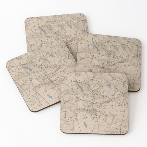 Item preview, Brockton Sepia Map designed and sold by CPTVDesign.