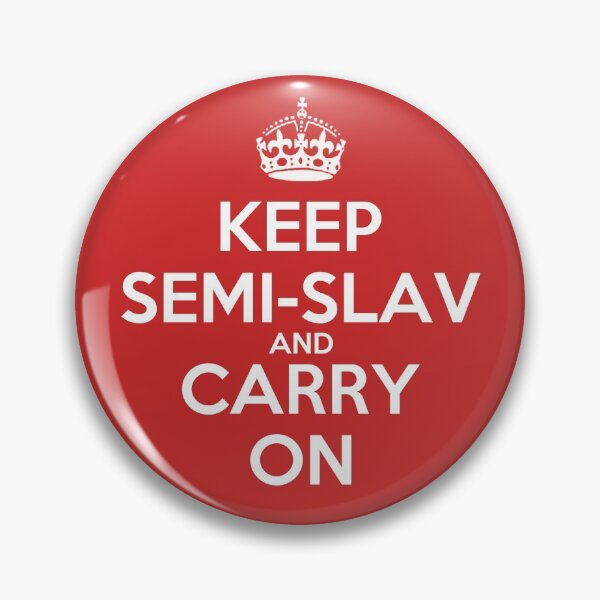 Item preview, Keep Semi-Slav and Carry On - Chess opening T-Shirt designed and sold by edygun.