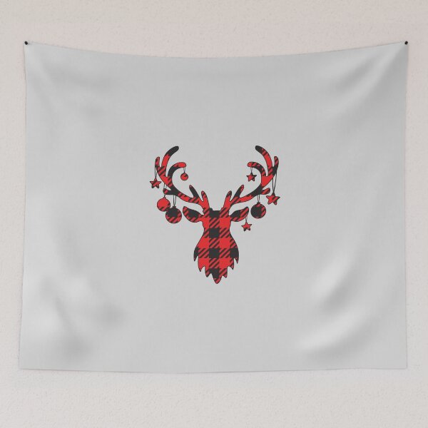 Item preview, Plaid Reindeer Head | Christmas | Christmas Gifts | Holiday Apparel | Holiday Gifts |  designed and sold by Jeleedesigns.