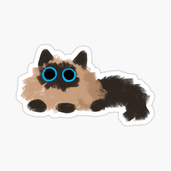 Chaotic Eyes - Balinese / Siamese Sticker