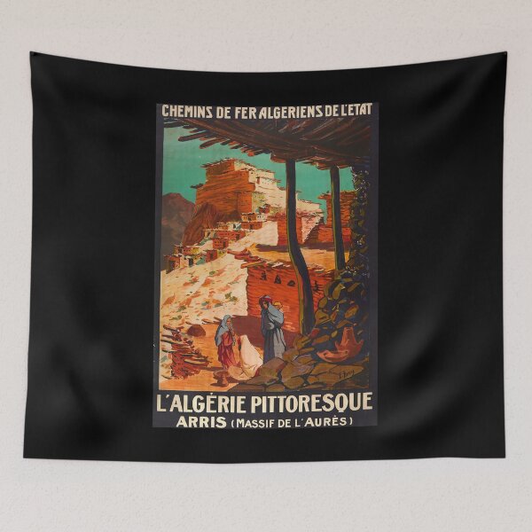 Item preview, retro classic Algerie Pittoresque Arris poster designed and sold by CorasPosters.