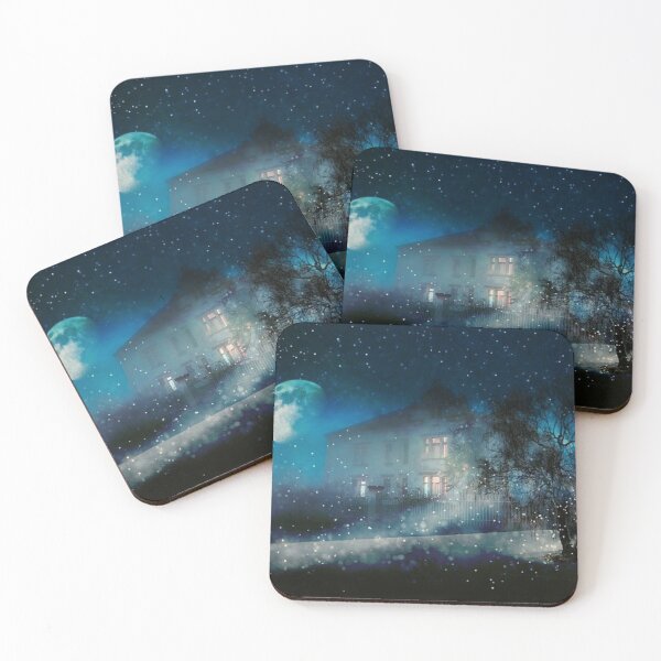 Item preview, Snowy scenery- night view for home decor designed and sold by Boss  Bubble.