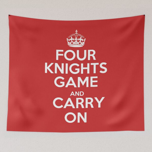 Item preview, Four Knights Game and Carry On - Chess opening T-Shirt designed and sold by edygun.