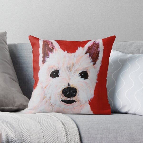 Romeo the Westie Throw Pillow