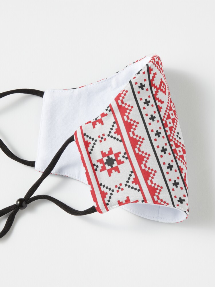 Alternate view of #Ukraine #Pattern - Ukrainian Embroidery: вишивка, vyshyvka #UkrainianPattern #UkrainianEmbroidery Mask