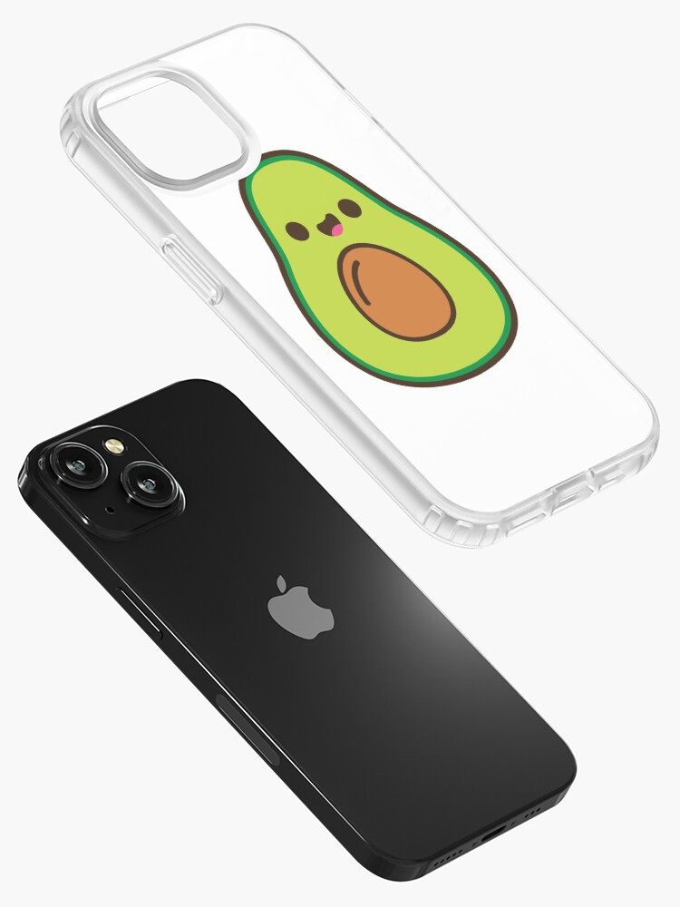 iPhone 14 Baby Avocado Cow Aesthetic Guacamole Line Art Flowers Case