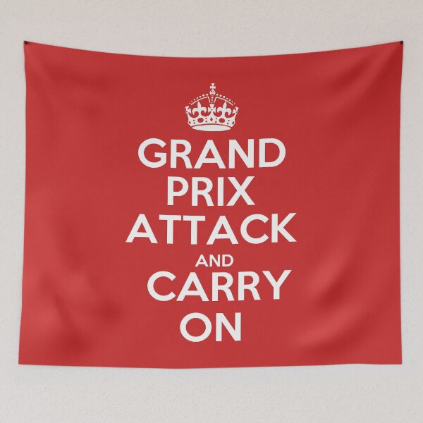 Item preview, Grand Prix Attack and Carry On - Chess opening T-Shirt designed and sold by edygun.