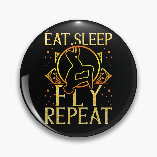 Item preview, Eat Sleep Fly Repeat Aerial Yoga Silks designed and sold by perfectpresents.
