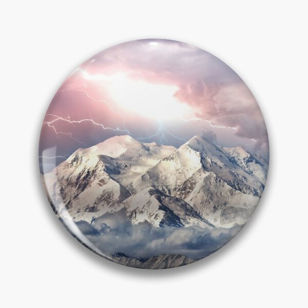 Item preview, New White snow covered mountain range  designed and sold by anzus13carlett.