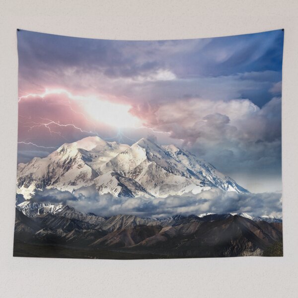 Item preview, New White snow covered mountain range  designed and sold by anzus13carlett.