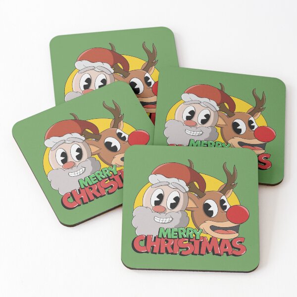 Item preview, Merry Christmas! - Santa & Rudolph [Cuphead Style] designed and sold by lostgempizza.