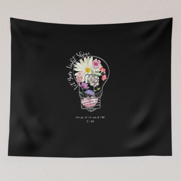 Item preview, Let Your Light Shine | Matthew 5:16 | Christian Clothing | Bible Verse | Religion | Lightbulb | designed and sold by Jeleedesigns.