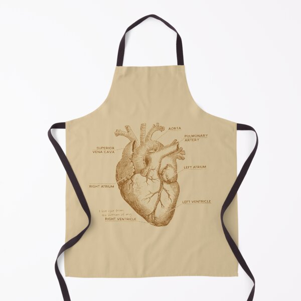 I Love You From The Bottom of My Right Ventricle Anatomy Apron