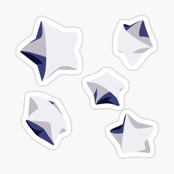 Artikel-Vorschau von Origami Lucky Puffy Stars, designt und verkauft von ciarakraken.