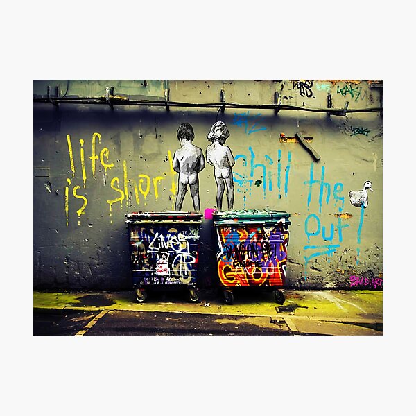Banksy Chill the Duck Out Fotodruck