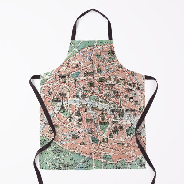 Item preview, Vintage pocket map of Paris France designed and sold by Glimmersmith.