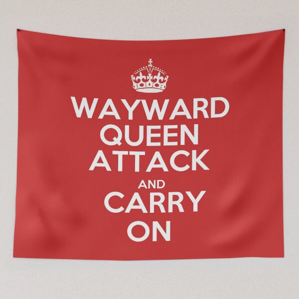 Item preview, Wayward Queen Attack and Carry On - Chess opening T-Shirt designed and sold by edygun.