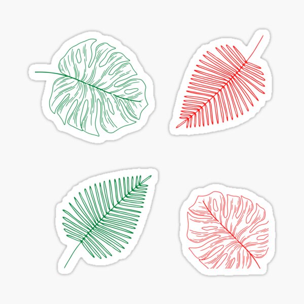 Item preview, Red & Green Leaves designed and sold by LiveAndGlow.