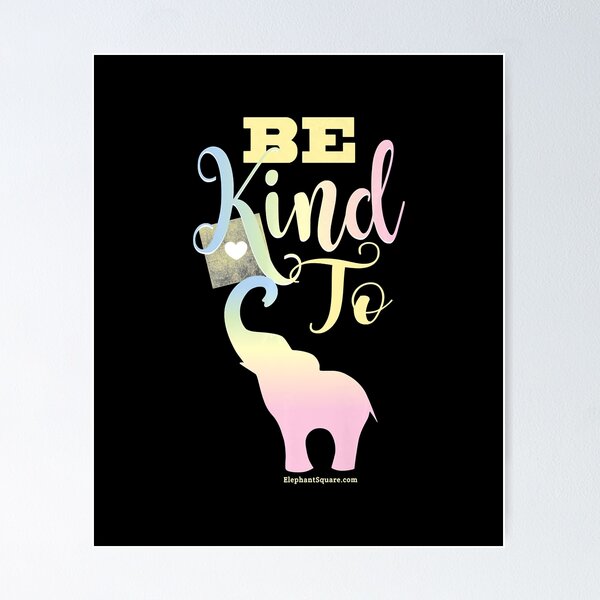 Item preview, Modern English, BE KIND TO ELEPHANTS - Save Elephants Tees designed and sold by CharlotteHicks.