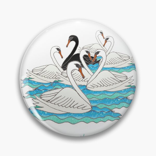 Item preview, Seven Swans a-Swimming designed and sold by wiccked.