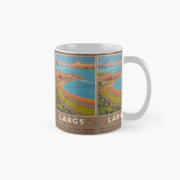 Item preview, retro classic Largs Ayshire poster designed and sold by CorasPosters.