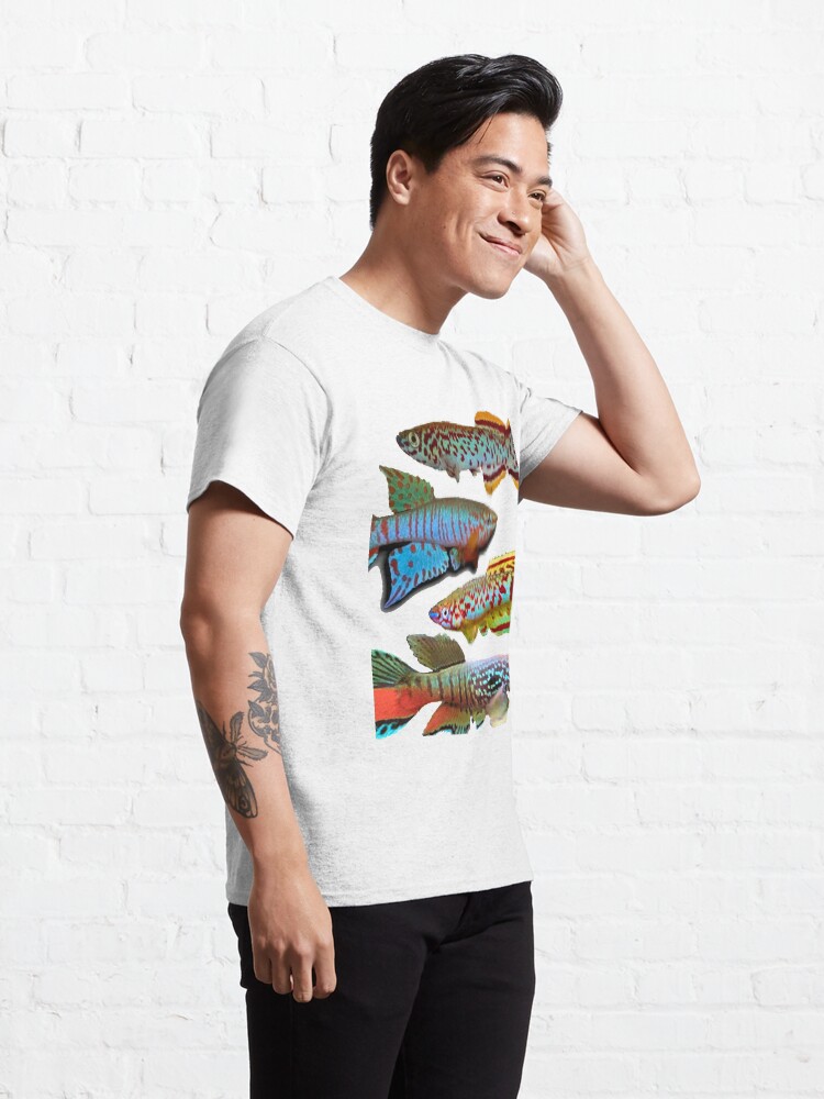 Alternate view of 4 African Killifish Classic T-Shirt