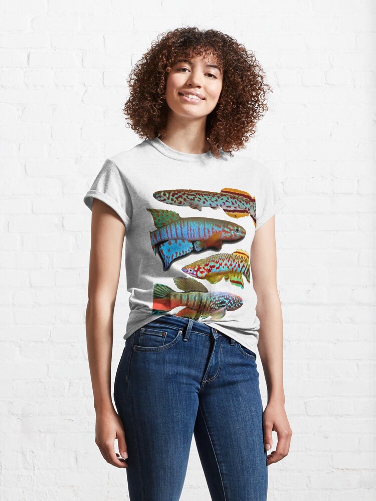 Alternate view of 4 African Killifish Classic T-Shirt
