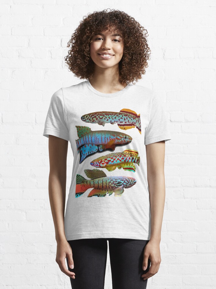 Alternate view of 4 African Killifish Essential T-Shirt