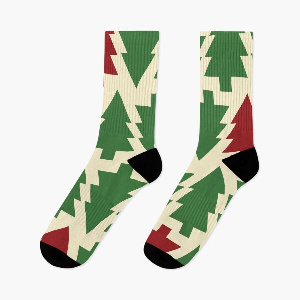 Item preview, Árboles forestales rojos y verdes de Navidad designed and sold by oddhut.