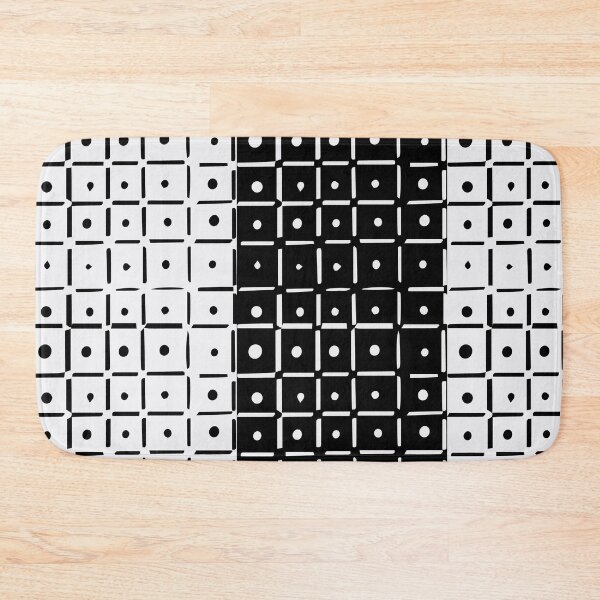 Item preview, mismatch black and white grid designed and sold by Meg M Studio.