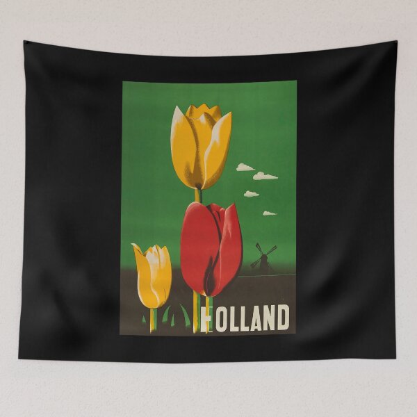 Aperçu de l'œuvre retro classic Holland poster créée et vendue par CorasPosters.