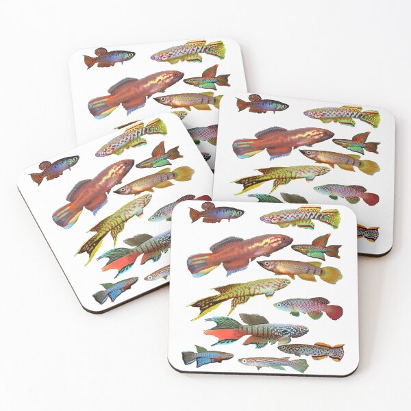 Item preview, African Killifish Multi-Fish Pattern designed and sold by killies.